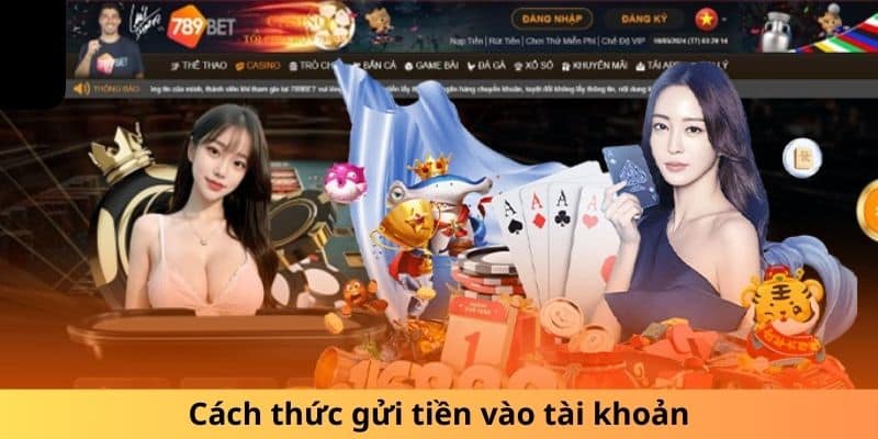 Bắt đầu từng bước gửi tiền vào tài khoản của bạn