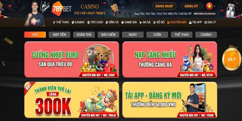 Nạp càng nhiều, nhận thưởng càng khủng từ 789Bet