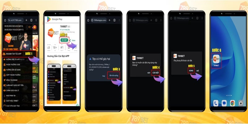 Cài ứng dụng 789bet siêu nhanh cho Android